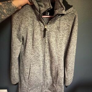 Calvin Klein Performance Heather Gray Utility Jacket